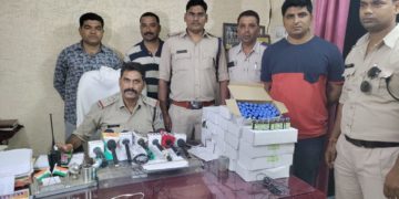 हनुमानताल पुलिस की कार्रवाई, 1100 नग नशीले इंजेक्शन PAKAVIL कीमती 20900/रू के जप्त By manu Mishra shramveerbharat news Jabalpur 22, 8,2022