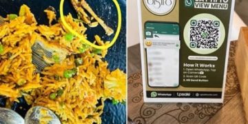 वेज पुलाव के बजाए नाॅनवेज बिरयानी परोस दी।