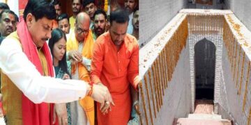 मुख्यमंत्री डॉ. यादव बावड़ी उत्सव में चिंतामण गणेश मंदिर परिसर स्थित लक्ष्मण बावड़ी से सम्मिलित हुए