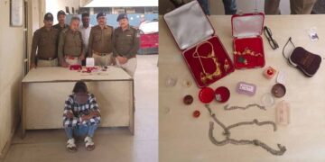 बारह घंटे के भीतर आरोपी गिरफ्तार, साढ़े चार लाख का माल बरामद