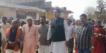 ग्राम हर्रवाह में बांधवगढ़ विधायक ने विकास निर्माण कार्य का भूमि पूजन किये