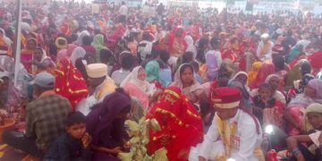 मुख्यमंत्री कन्या विवाह योजना के तहत 188 जोड़े बधे मंगल सूत्र में