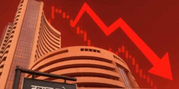 पश्चिम एशिया तनाव से बाजार में हड़कंप: सेंसेक्स 1353 अंक लुढ़का