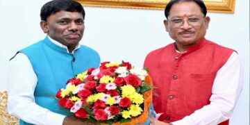 CM साय से गोवा के मंत्री रमेश तावड़कर की सौजन्य भेंट: जनजातीय कल्याण और खेल विकास को लेकर हुई सार्थक चर्चा